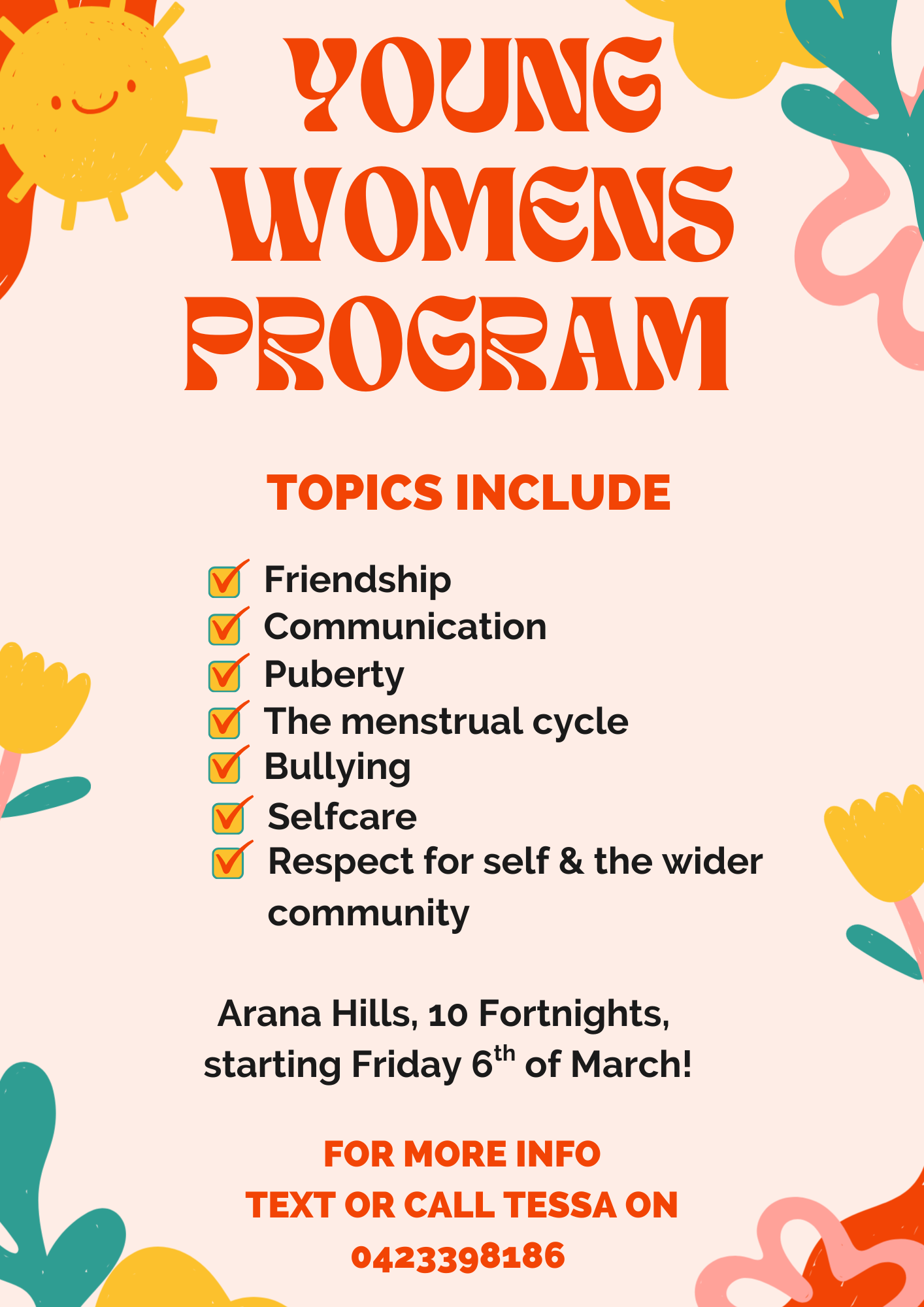 Young women's program session 3